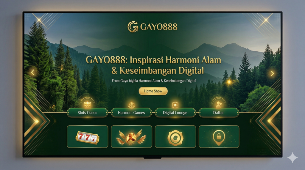 GAYO888 Situs Inspirasi Harmoni Alam dan Keseimbangan Digital